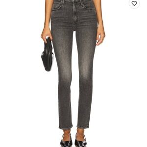 Mother Denim Dazzler Hover Jeans in Midnight with Molly